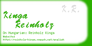 kinga reinholz business card